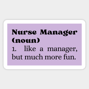 Nurse Manager Sticker